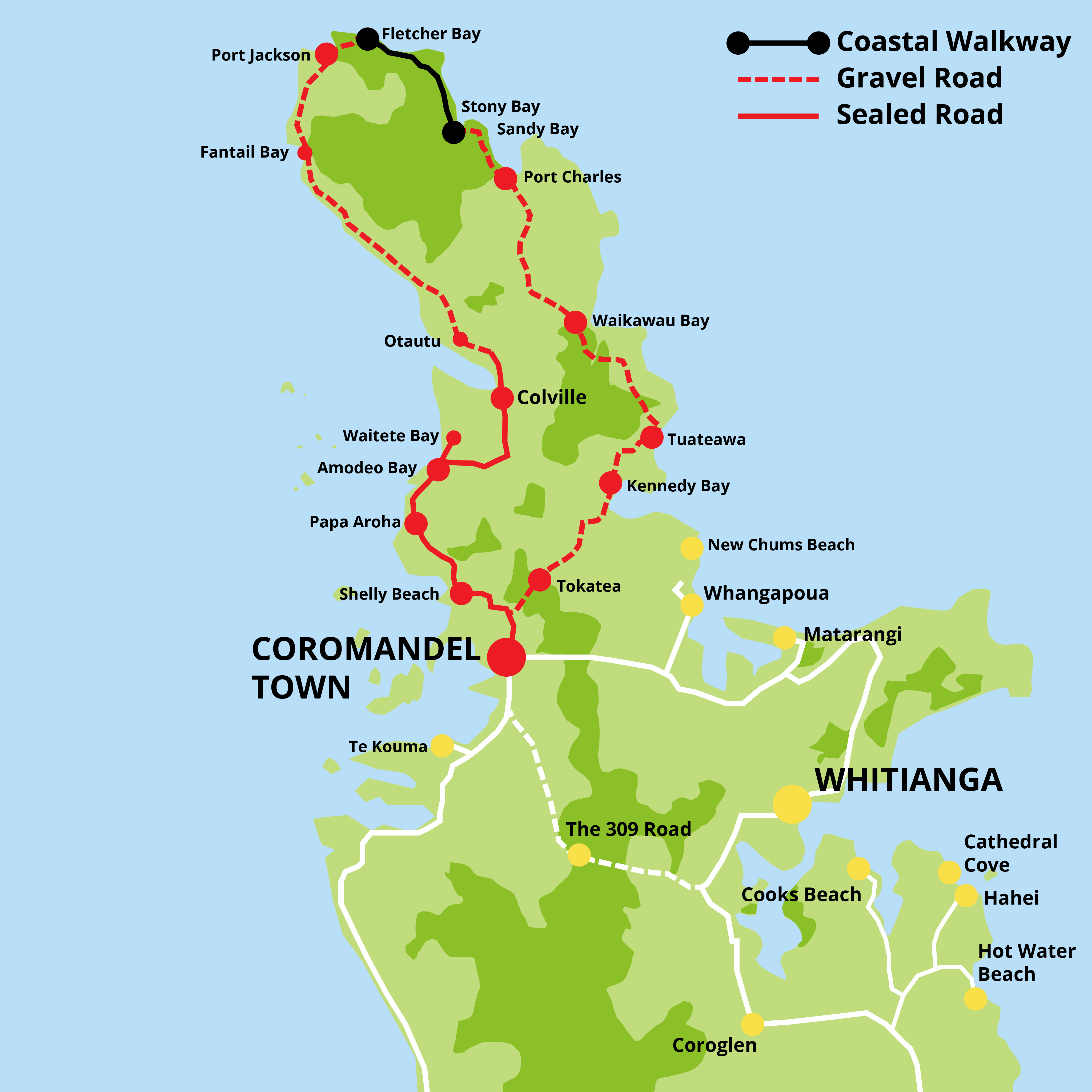 Coastal Walkway Map